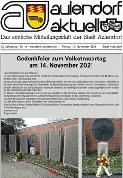 Gedenkfeier zum Volkstrauertag am 14. November 2021