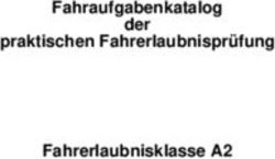 Fahraufgabenkatalog der praktischen Fahrerlaubnispr&uuml;fung Fahrerlaubnisklasse A2