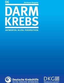 DARM KREBS ANTWORTEN. HILFEN. PERSPEKTIVEN.