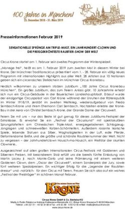 Presseinformationen Februar 2019 - Circus Krone