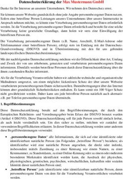 Datenschutzerkl&auml;rung der Max Mustermann GmbH