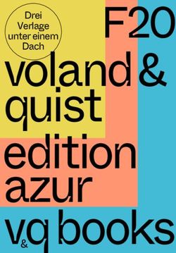 Voland & quist edition azur - Voland & Quist