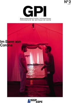 Nº 2 - Im Bann von Corona - Schweizerische Gesellschaft für ...