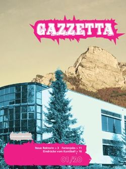 GAZZET01/20 - GAZZETTA - Neue Rektorin 3 Ferienjobs 11 Eindr&uuml;cke vom Kantiball 16 - Kantonsschule Sargans