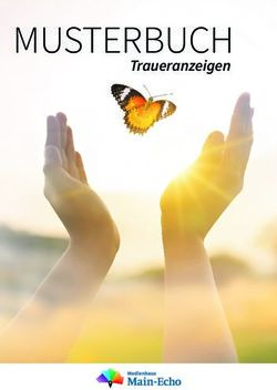 MUSTERBUCH Traueranzeigen - Das Main-Echo Trauerportal