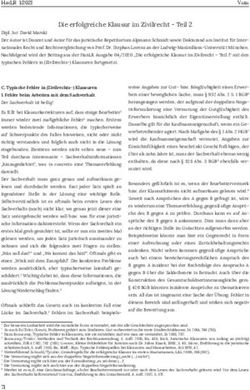 Die erfolgreiche Klausur im Zivilrecht - Teil 2 - Hanover Law ...