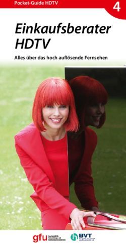 4 Einkaufsberater HDTV - Pocket-Guide HDTV Alles über das hoch auflösende Fernsehen