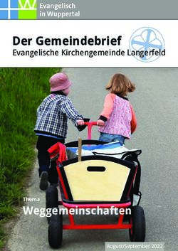 Der Gemeindebrief Evangelische Kirchengemeinde Langerfeld - Weggemeinschaften - Evangelische Kirche Langerfeld