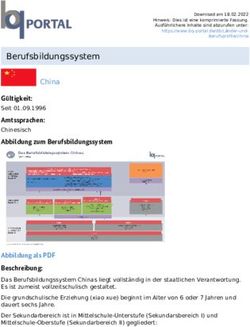 Berufsbildungssystem China - BQ-Portal