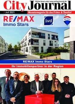 CityJournal - RE/MAX Immo Stars Ihr Immobilienpartner in der Region - Juli 2021 - City-Journal