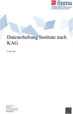 Datenerhebung Institute nach - KAG 9. März 2018 - Finma