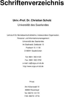 Schriftenverzeichnis Univ.-Prof. Dr. Christian Scholz