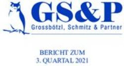 BERICHT ZUM 3. QUARTAL 2021 - Grossb&ouml;tzl, Schmitz & Partner ...