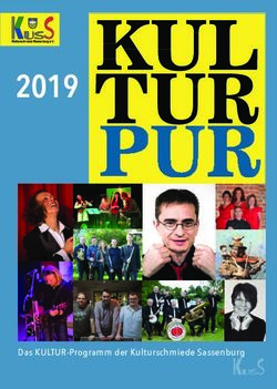 2019 Das KULTUR-Programm der Kulturschmiede Sassenburg - Die Kulturschmiede