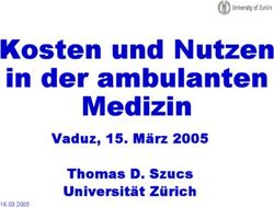 Kosten und Nutzen in der ambulanten Medizin - Vaduz, 15. M&auml;rz 2005 Thomas D. Szucs Universit&auml;t Z&uuml;rich