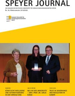 SPEYER JOURNAL - Universit&auml;t Speyer