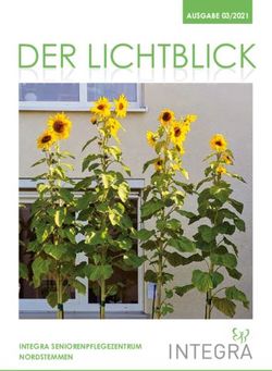 DER LICHTBLICK AUSGABE 03/2021 - INTEGRA SENIORENPFLEGEZENTRUM NORDSTEMMEN