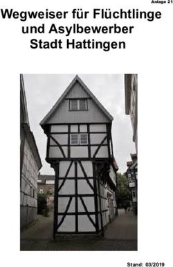 Wegweiser f&uuml;r Fl&uuml;chtlinge und Asylbewerber Stadt Hattingen - Stand: 03/2019