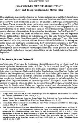 "WAS WOLLEN SIE? DIE ABSOLUTION?" - Opfer- und Täterprojektionen bei Maxim Biller