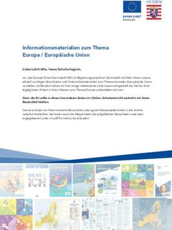 Informationsmaterialien zum Thema Europa / Europäische Union