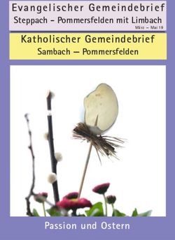Evangelischer Gemeindebrie f - Steppach - Pommersfelden mit Limbach Katholischer Gemeindebrief