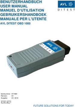 BENUTZERHANDBUCH USER MANUAL MANUEL D'UTILISATION GEBRUIKERSHANDBOEK MANUALE PER L'UTENTE - AVL DITEST