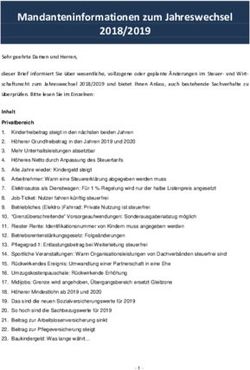 Mandanteninformationen zum Jahreswechsel 2018/2019