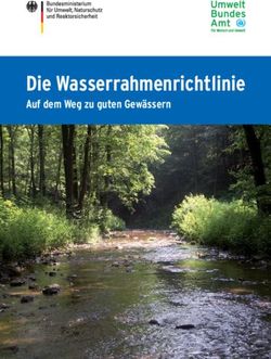 Die Wasserrahmenrichtlinie - Auf dem Weg zu guten Gewässern - Auf dem Weg zu guten Gewässern