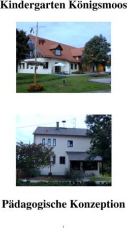 Kindergarten Königsmoos - Pädagogische Konzeption
