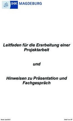 Leitfaden f&uuml;r die Erarbeitung einer Projektarbeit und Hinweisen zu Pr&auml;sentation und Fachgespr&auml;ch