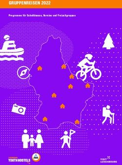 GRUPPENREISEN 2022 Programme für Schulklassen, Vereine und Freizeitgruppen - Jugendherbergen Luxemburg