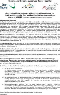 Gemeinsamer Gutachterausschuss Oberes Nagoldtal &Ouml;rtliche Fachinformation zur Ableitung und Verwendung der Sachwertfaktoren f&uuml;r Ein- und ...