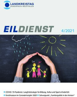 4/2021 COVID-19-Pandemie: Langfriststrategie f&uuml;r Bildung, Kultur und Sport erforderlich Kreisfinanzen im Coronakrisenjahr 2020 Schwerpunkt ...