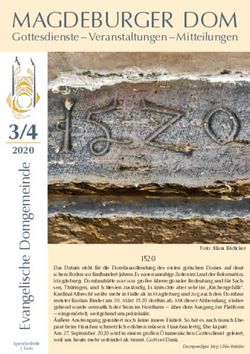 MAGDEBURGER DOM GOTTESDIENSTE - VERANSTALTUNGEN - MITTEILUNGEN