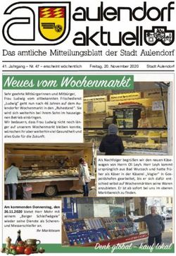 Neues vom Wochenmarkt - Aulendorf Aktuell Nr