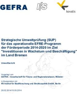 Strategische Umweltprüfung (SUP) für das operationelle EFRE-Programm der Förderperiode 2014-2020 im Ziel "Investitionen in Wachstum und ...