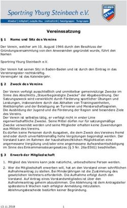 Vereinssatzung - SR Yburg Steinbach