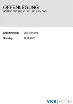OFFENLEGUNG Kreditinstitut: Stichtag: GEM&Auml;SS CRR ART. 431 FF. UND 65a BWG - VKB-Bank