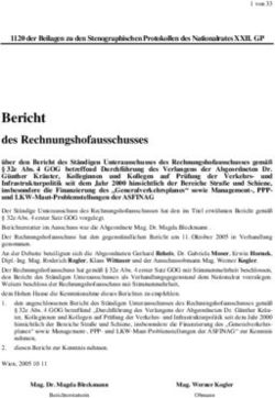 Bericht des Rechnungshofausschusses - &Ouml;sterreichisches Parlament