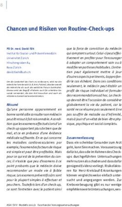 Chancen und Risiken von Routine-Check-ups