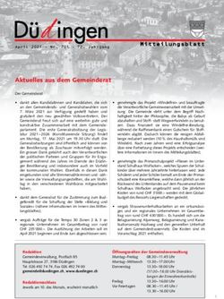 Aktuelles aus dem Gemeinderat - Gemeinde Düdingen