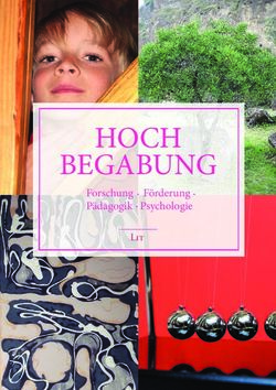HOCH BEGABUNG Forschung Förderung Pädagogik Psychologie - L - LIT Verlag
