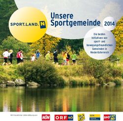 Unsere Sportgemeinde 2014 - Sportland Niederösterreich