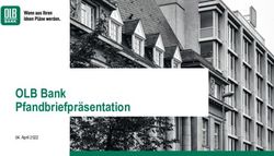 OLB Bank Pfandbriefpräsentation - April 2022