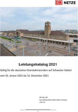 Leistungskatalog 2021 - G&uuml;ltig f&uuml;r die deutschen Eisenbahnstrecken auf Schweizer Gebiet vom 01. Januar 2021 bis 31. Dezember 2021 - DB Netz AG