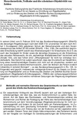 Menschenw&uuml;rde, Teilhabe und die scheinbare Objektivit&auml;t von Zahlen