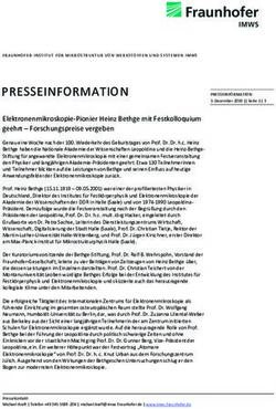 PRESSEINFORMATION - Bethge-Stiftung