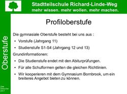 Profiloberstufe - Stadtteilschule Richard-Linde-Weg