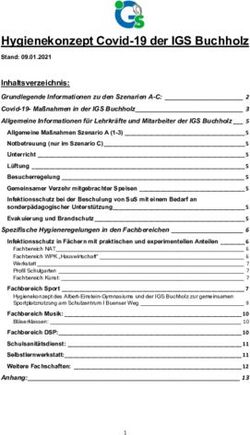 Hygienekonzept Covid-19 der IGS Buchholz