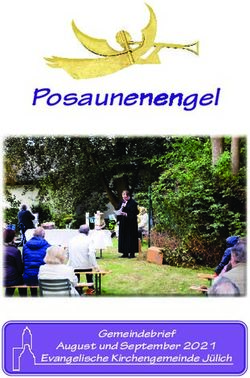 Posaunenengel - Gemeindebrief August und September 2021 Evangelische Kirchengemeinde Jülich - Evangelische Kirchengemeinde Jülich